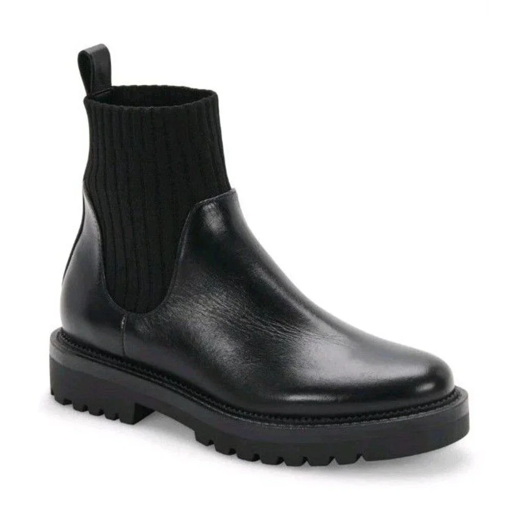 Blondo Hallie Waterproof Slip-On Boots Black 1818 Women's Shoes Size 8M $150MSRP